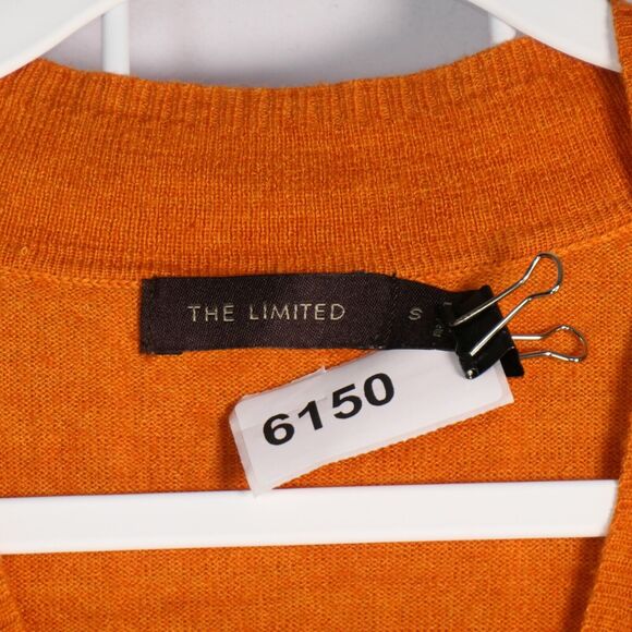 The Limited Sweater Women Small Orange Wool Blend Cozy Chic Soft Girl Relaxed - Picture 6 of 6